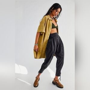 Free People One Billie Pant Mineral, Wash Black Size L